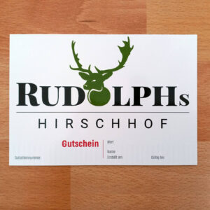 Einkaufsgutschein Rudolphs Hirschhof